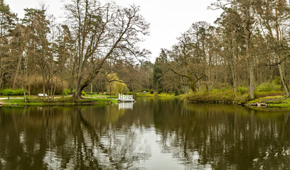 Lake in the Palanga park