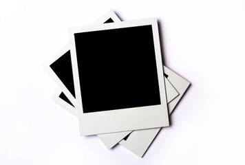 Three Blank Polaroid Frames