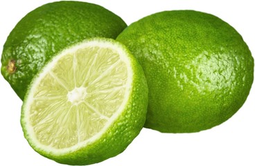 Fresh and Ripe Limes - Isolated