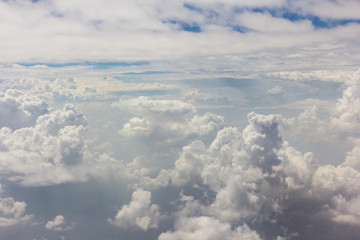 Obraz na płótnie Canvas Cloudscape blue sky and white cloud