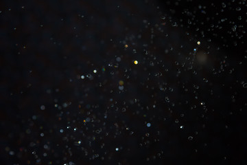 Colorful defocus bokeh water use for background