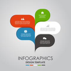 Infographic design template with place for your text. Vector illustration.