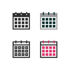 Calendar month icons
