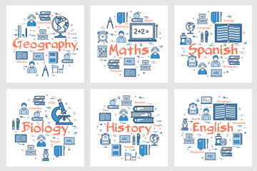 Geography, history, maths, languages and biology