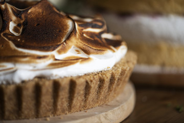 Fluffy homemade lemon meringue pie