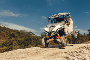 ATV jump in the mountains © fotofabrika