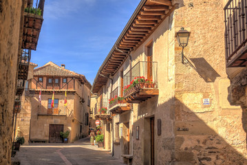 Fototapeta na wymiar Pedraza de la Sierra, small town in central Spain