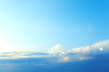 Obraz premium Beautiful view of blue sky with clouds