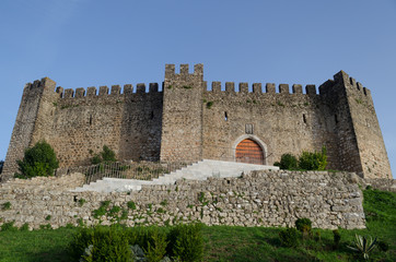Fototapeta na wymiar Castillo de los Templarios en Pombal, Portugal.