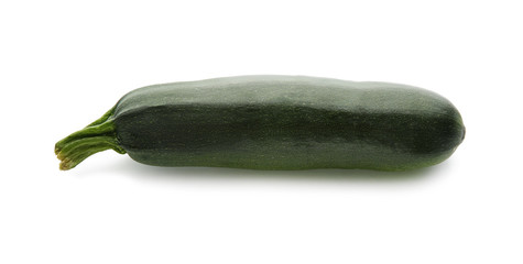 Fresh zucchini on white background