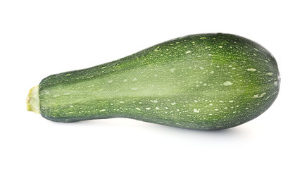 Fresh zucchini isolated on white