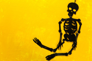 Halloween decorations on the table