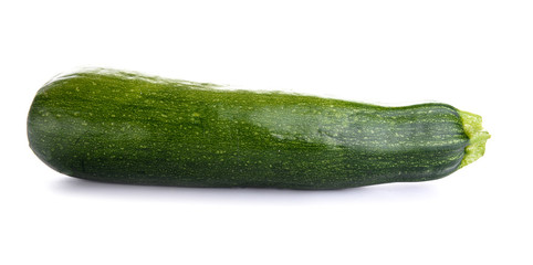 Fresh zucchini on white background