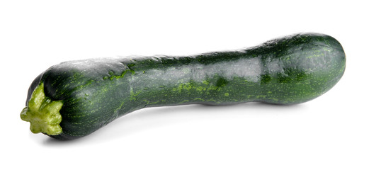 Fresh zucchini on white background