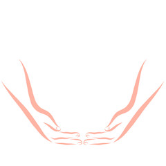 Hands that hold something, give or protect