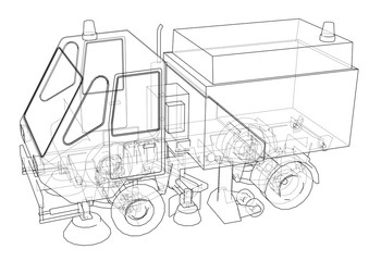 Small Street Clean Truck Concept