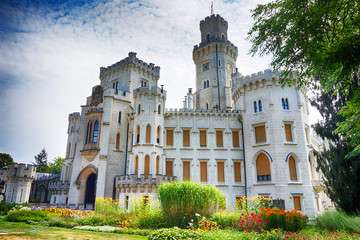 Hluboka castle in the czech republic