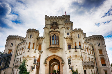 Hluboka castle in the czech republic