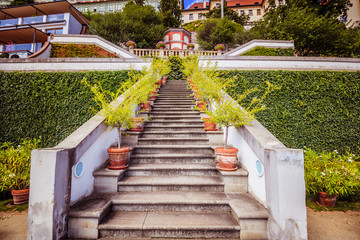 Der Ledeburg-Garten in Sommer in Prag, Tschechische Republik