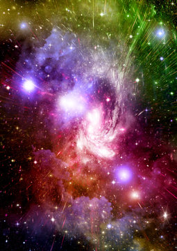 Fototapeta galaxy in a free space