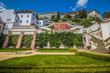 Der Ledeburg-Garten in Sommer in Prag, Tschechische Republik