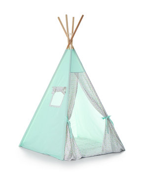 Cozy Play Tent For Kids On White Background