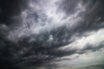 Obraz premium Sky texture with dramatic rain clouds spread