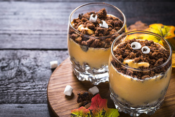 Halloween sweet dessert.