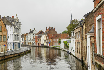 Fototapeta na wymiar Bruges - Beautiful Canal City - Belgium