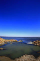 The edge of the ocean landscape
