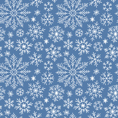 Christmas seamless doodle pattern