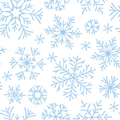 Christmas seamless doodle pattern