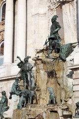 Matthias fountain Buda royal castle Hungary