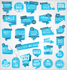 Modern sale banners and labels collection