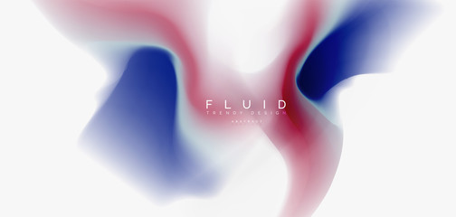 Mixing liquid color flow abstract background. Trendy abstract layout template for business or technology presentation, internet poster or web brochure cover, wallpaper