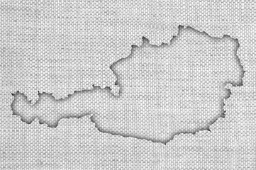 Karte von Österreich auf Textur