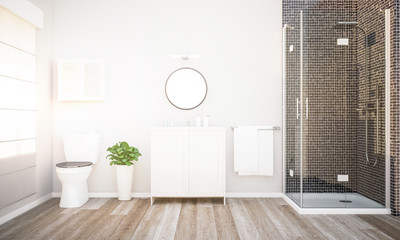 bathroom view with evening light