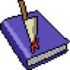 vector pixel art murder book