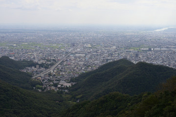 Fototapeta na wymiar view from Gifu castle