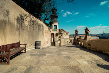 Der Palffy-Garten in Sommer in Prag, Tschechische Republik