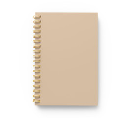 Blank cardboard notebook
