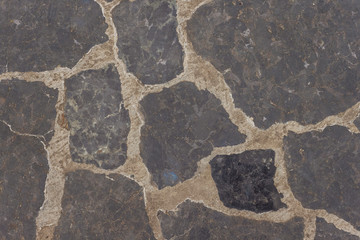 The texture of the stone. Pavement. Close-up