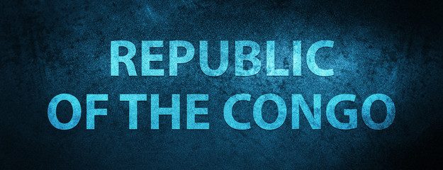 Republic of the Congo special blue banner background