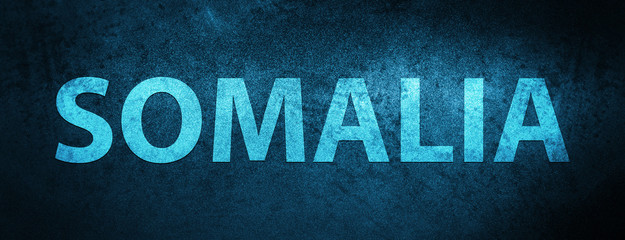 Somalia special blue banner background