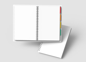 Blank notebooks with tags