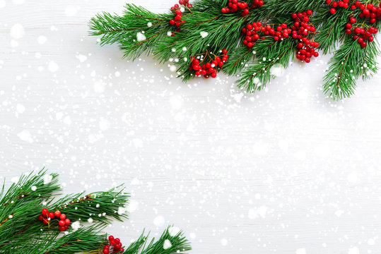 Christmas background with a space for a greeting text