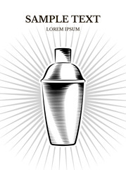 vector banner design of shaker 