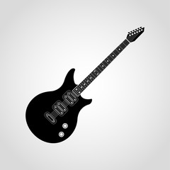 Electro guitar vector icon