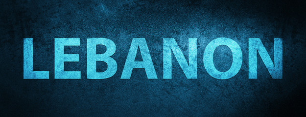 Lebanon special blue banner background