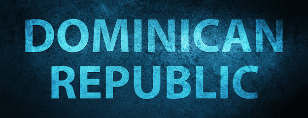 Dominican Republic special blue banner background